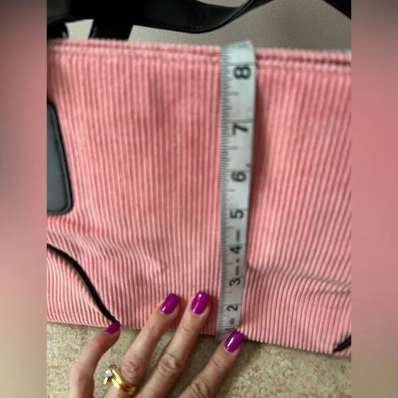 Estee Lauder Pink Corduroy NWOT Tote and Clutch Set - Picture 5 of 7